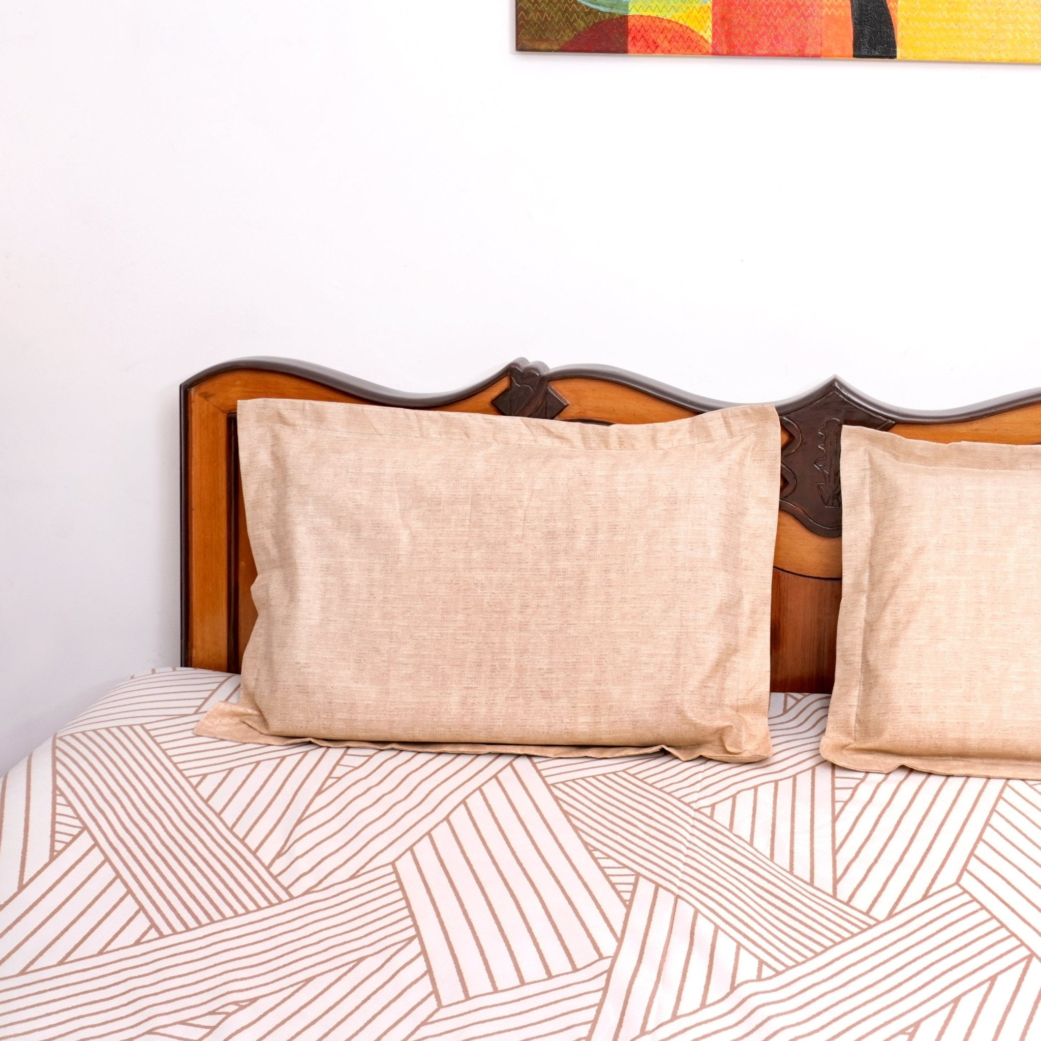 Tangle Bedsheet Set King Size, 108" x 108" - Coral Slub -